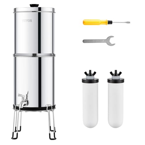 VEVOR Système de Filtration dEau par Gravité 8,5 L, Filtre à