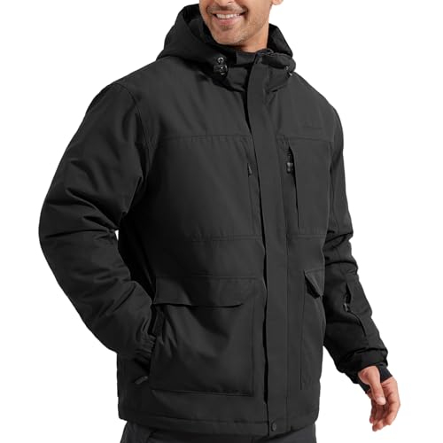 FREE SOLDIER Veste de ski imperméable pour homme avec doublu