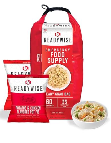 ReadyWise, 60 portions, petit-déjeuner, déjeuner et dîner, s