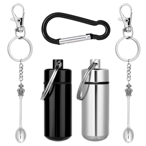 Molain 2 pièces petite boîte avec cuillère, mini boîtes de c
