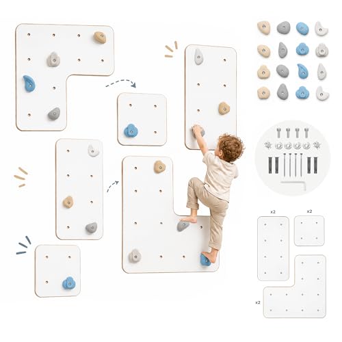 MAMOI® Mur descalade dintérieur avec poignées, Mur descalade