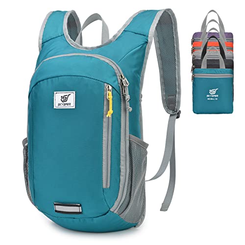 SKYSPER Sac à Dos Pliable Ultraléger 10L, Étanche Sac à dos 