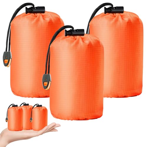 PORFOYO Sac de Couchage de Survie: 3 Pièces Sac de Survie du