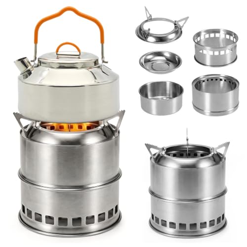 Réchaud de camping à bois portable, mini carburateur à bois 