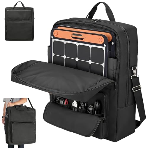 Vehiwell Sac de Panneau Solaire, Sac à dos étanche pour pann