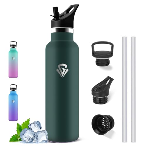 Gourde Isotherme, Gourde 1l, sans BPA, Bouteille Isotherme a
