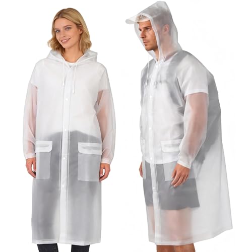 Aolegoo Poncho de Pluie Imperméable EVA - Réutilisable avec