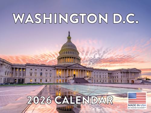 Washington DC Calendrier mural 2026