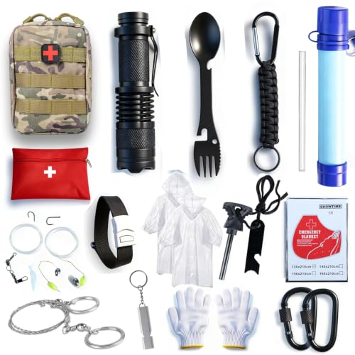 Aolegoo Kit de Survie durgence avec Trousse de Premiers Soin