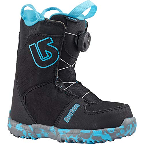 Burton Grom Boa Bottes de snowboard pour enfant Noir Taille 