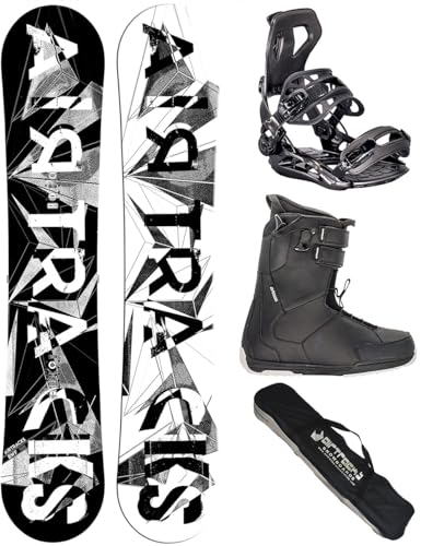 AIRTRACKS Snowboard Set Pack Planche BWF Extra Wide 159 + Fi