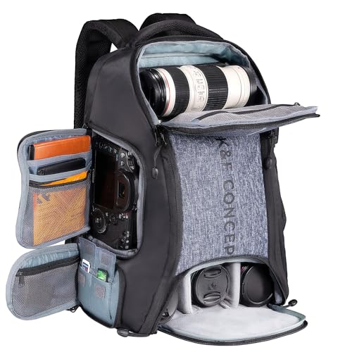 K&F CONCEPT Sac à dos pour appareil photo Canon Nikon Sony D