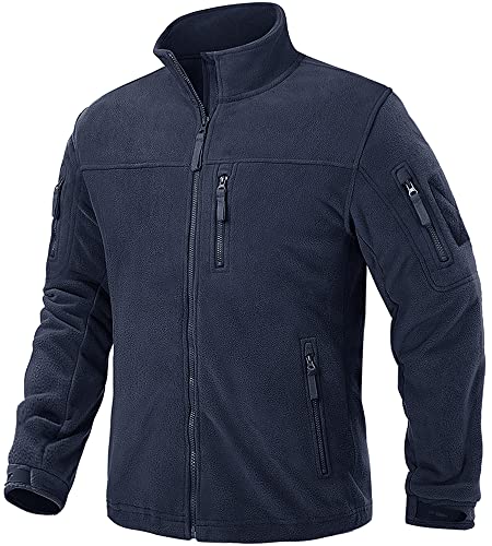 TACVASEN Veste Polaire Homme Zippées Veste Tactique Homme Ch