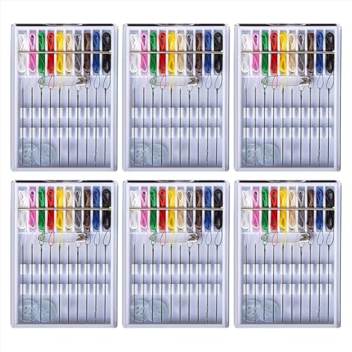 Lot de 10 boîtes daiguilles pré-filetées - Kit de Couture Si