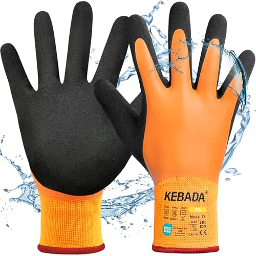 Kebada Gants de Travail Hiver pour Hommes et Femmes, Impermé