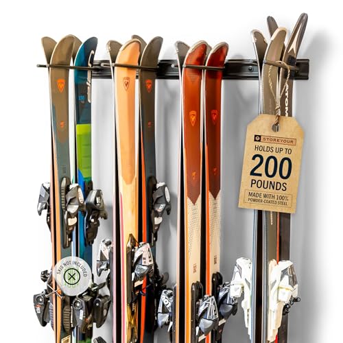 StoreYourBoard Support de rangement mural pour ski, détient