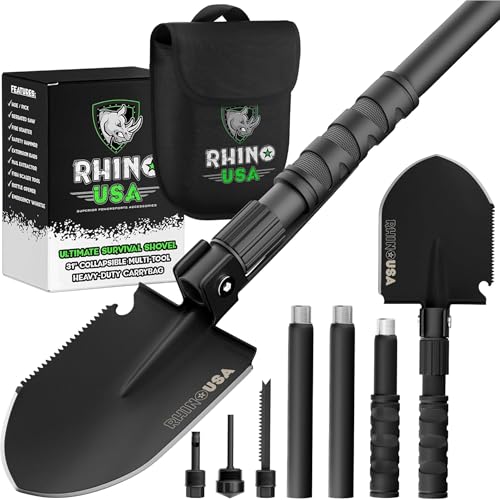 Pelle de Survie Pliable Rhino USA avec Pioche - Pelle de Cam