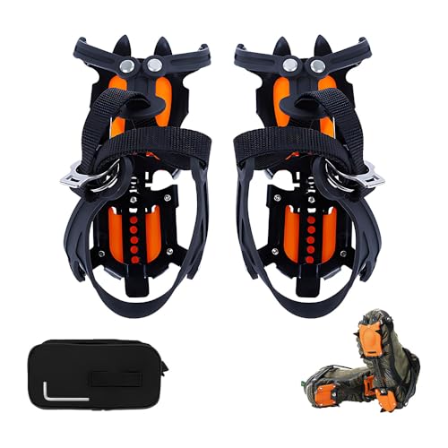 TONGIHS 2 pièces Crampons,Griffes à Glace pour Chaussures et