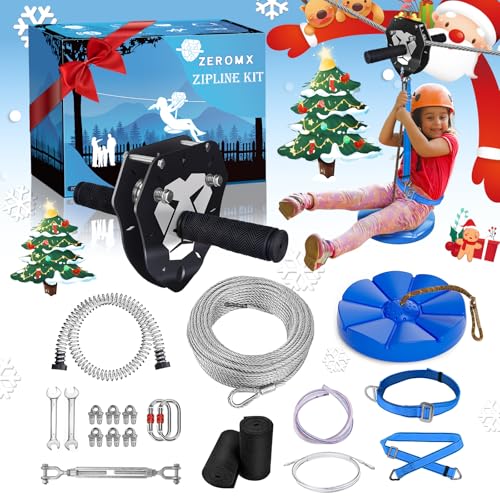 ZEROMX Kit tyrolienne pour enfants et adultes