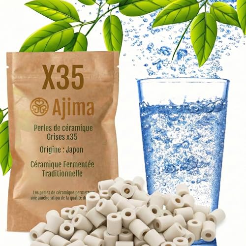 Ajima 35 Perles de Céramique Grises Fermentées - Filtre à Ea