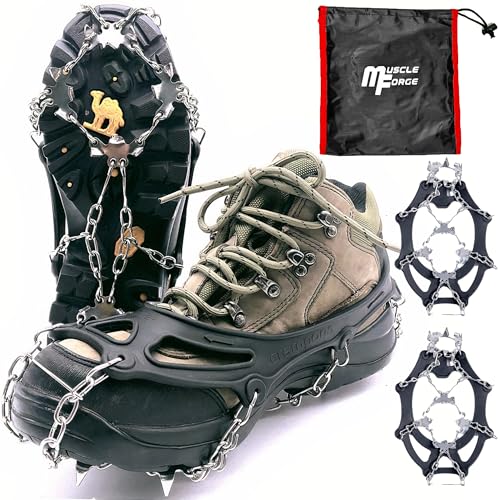 MuscleForge Crampons pour Chaussures de Randonnée - 19 Dents