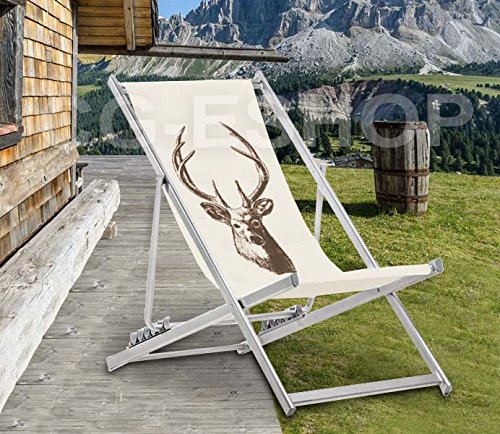 Boîtes.Giuliana Chaise longue en aluminium Chalet de Montagn