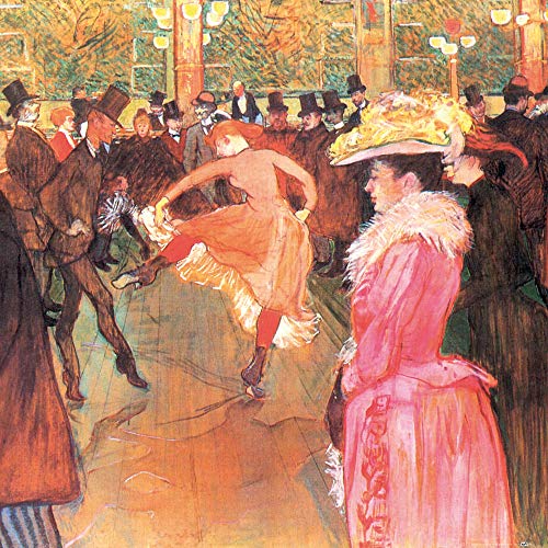 1art1 Henri De Toulouse-Lautrec Poster La Danse au Moulin Ro
