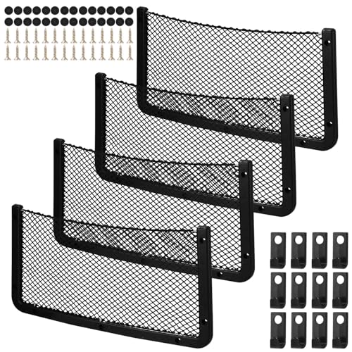 UIHOL Filet Rangement pour Voiture 4 PCS, Organisateurs Rang